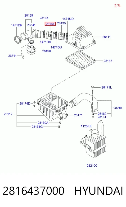 ДМРВ 2816437000 Hyundai/Kia