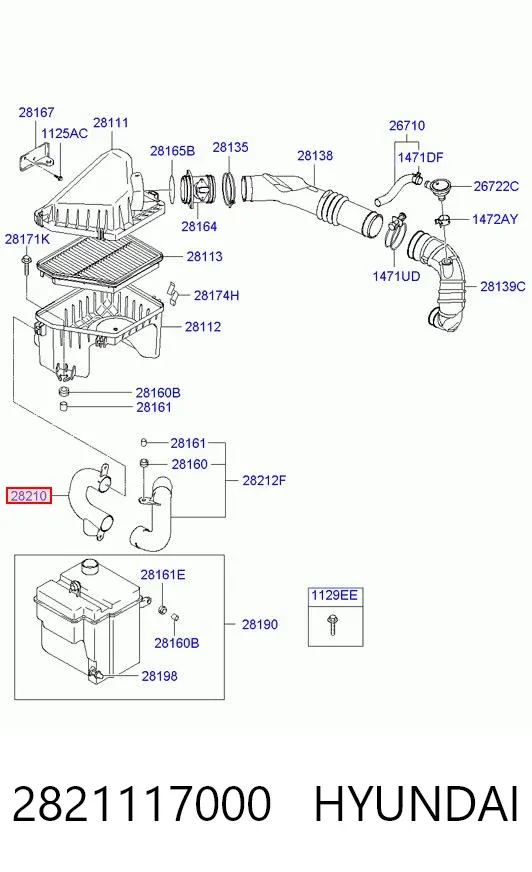  2821117000 Hyundai/Kia