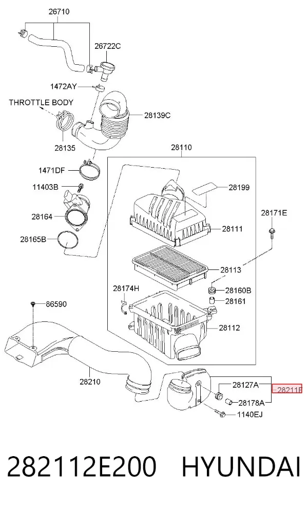  282112E200 Hyundai/Kia