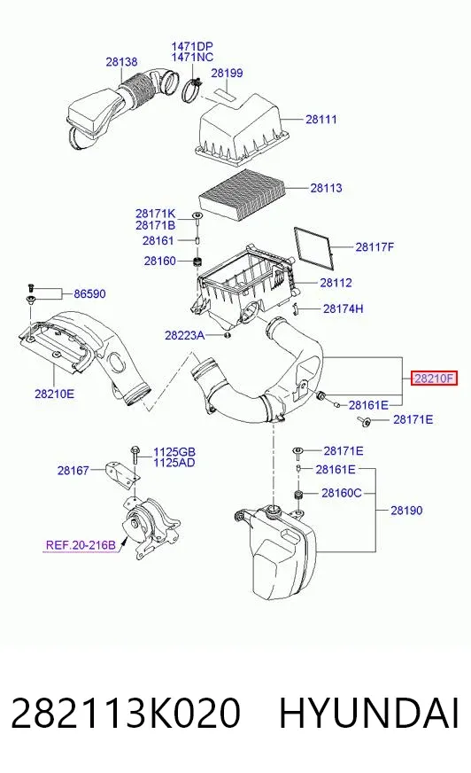  282113K020 Hyundai/Kia