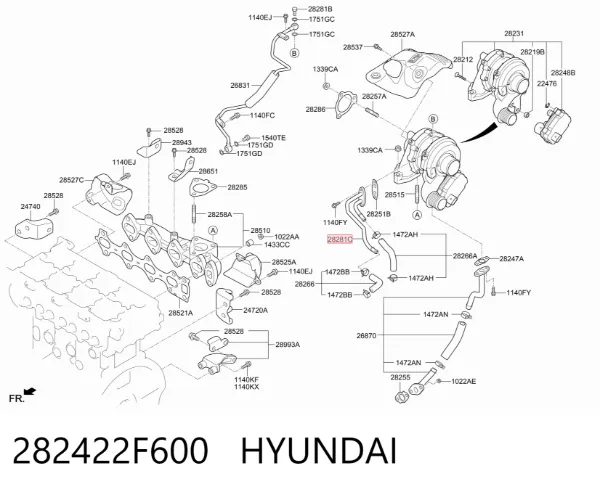  282422F600 Hyundai/Kia