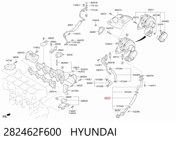  282462F600 Hyundai/Kia