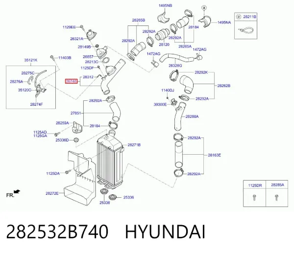  282532B740 Hyundai/Kia