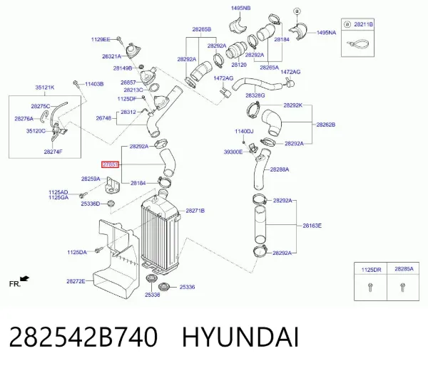  282542B740 Hyundai/Kia