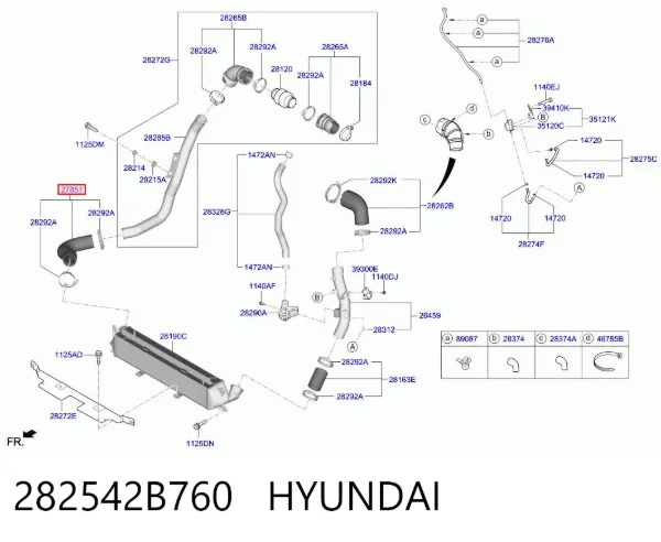  282542B760 Hyundai/Kia