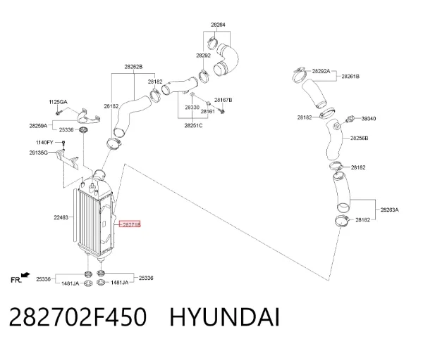 Інтеркулер 282702F450 Hyundai/Kia