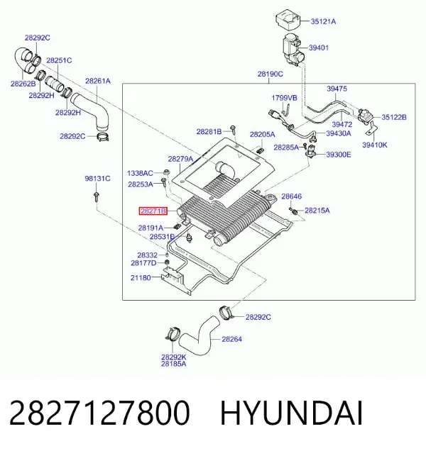 Інтеркулер 2827127800 Hyundai/Kia
