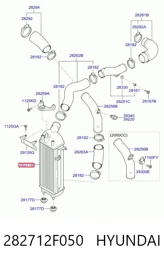 Інтеркулер 282712F050 Hyundai/Kia