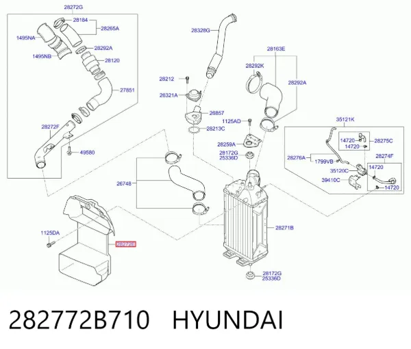  282772B710 Hyundai/Kia