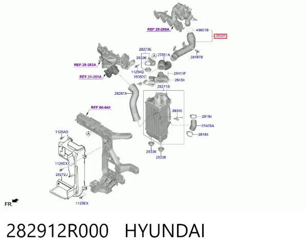  282912R000 Hyundai/Kia