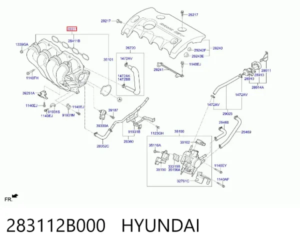 Впускний колектор KIA Ceed ED