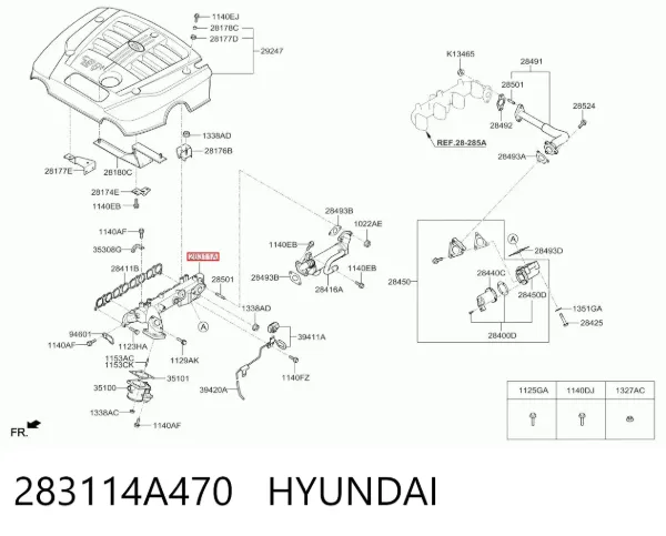 Впускний колектор KIA Sorento I