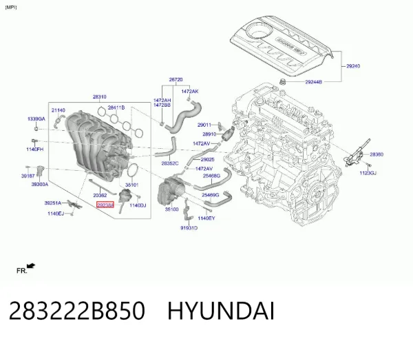  283222B850 Hyundai/Kia