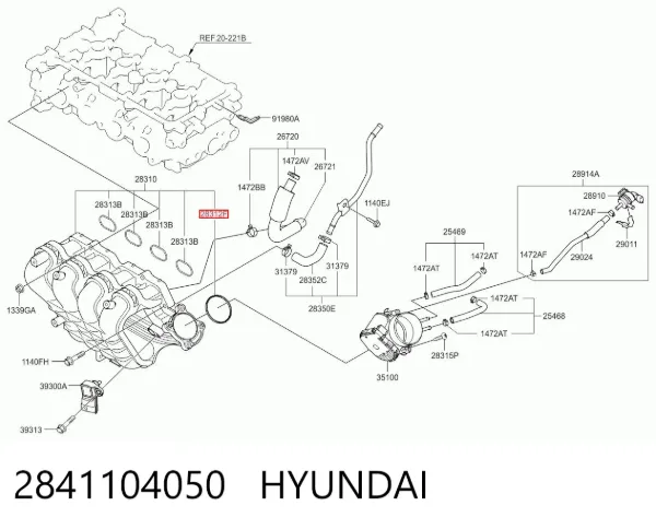  2841104050 Hyundai/Kia