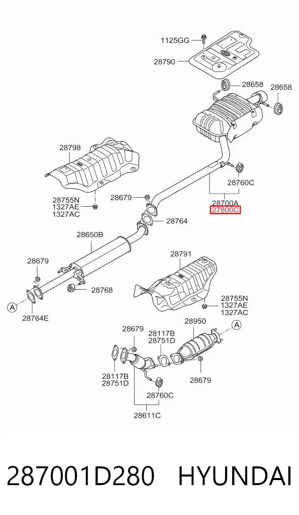  287001D280 Hyundai/Kia
