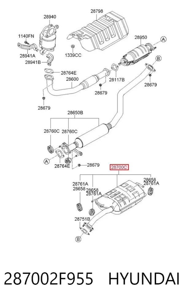  287002F955 Hyundai/Kia