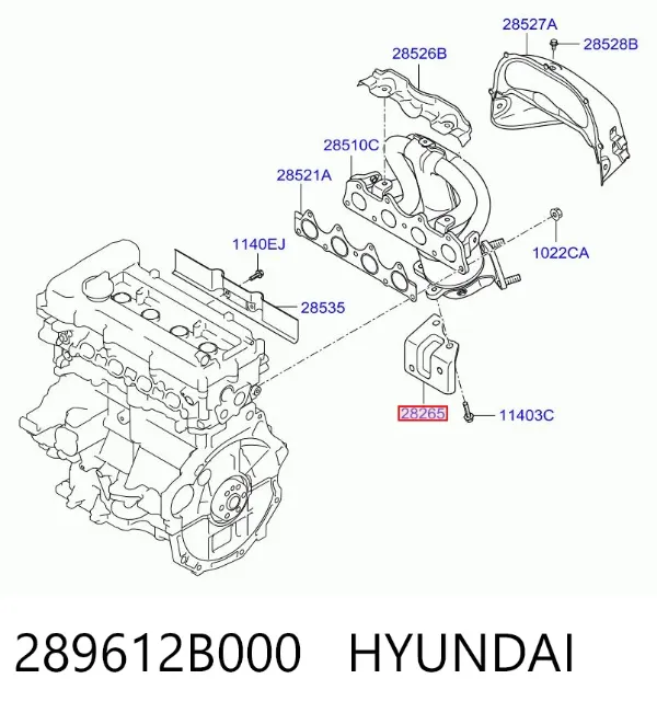  289612B000 Hyundai/Kia