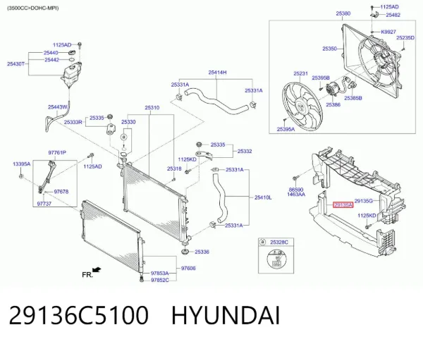  29136C5100 Hyundai/Kia