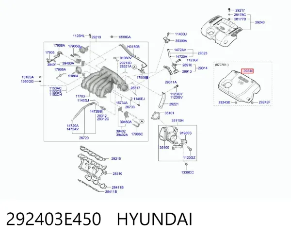  292403E450 Hyundai/Kia