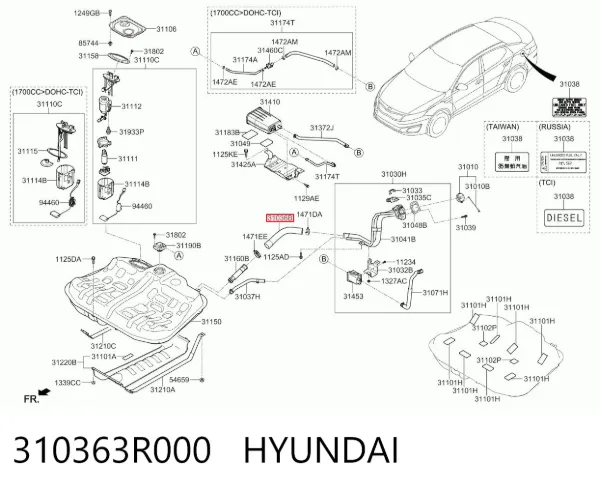  310363R000 Hyundai/Kia