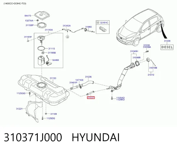  310371J000 Hyundai/Kia