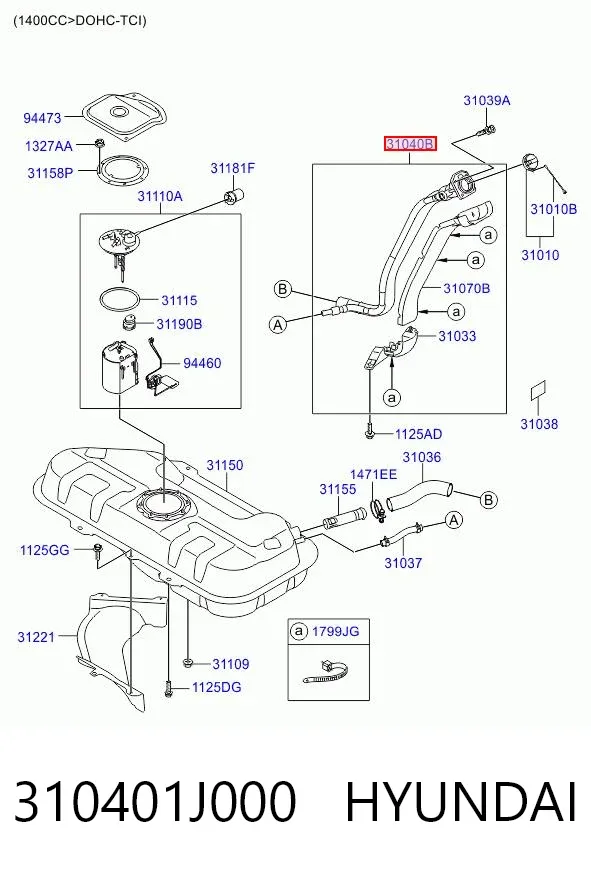  310401J000 Hyundai/Kia