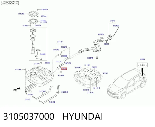  3105037000 Hyundai/Kia