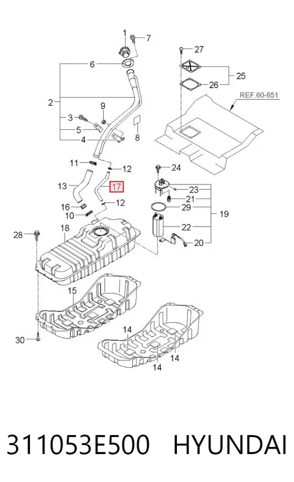  311053E500 Hyundai/Kia