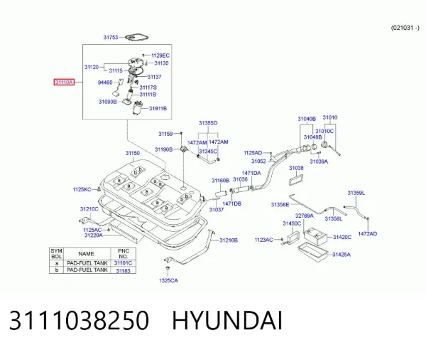 Бензонасос Hyundai Sonata IV
