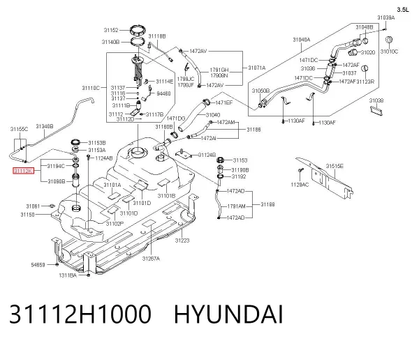  31112H1000 Hyundai/Kia