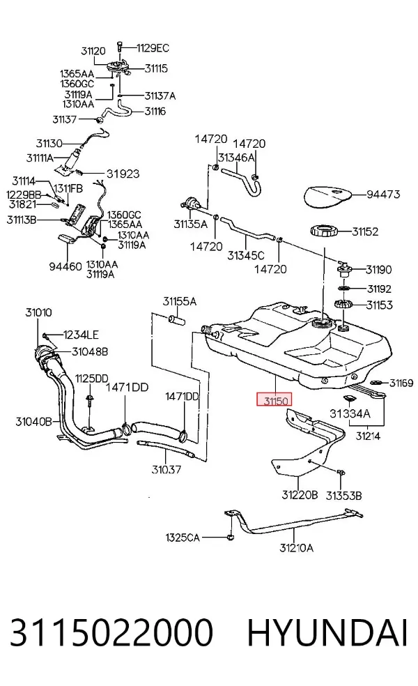 Паливний бак 55401JG000 Nissan/Infiniti