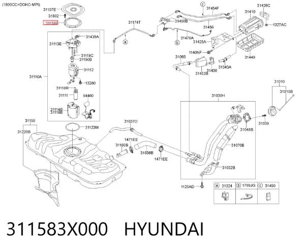  311583X000 Hyundai/Kia