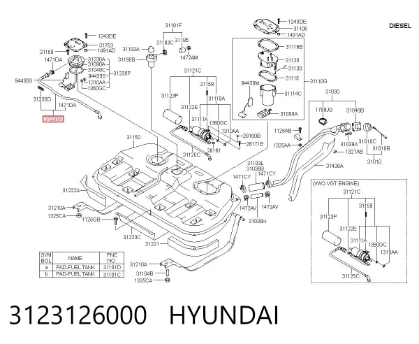  3123126000 Hyundai/Kia