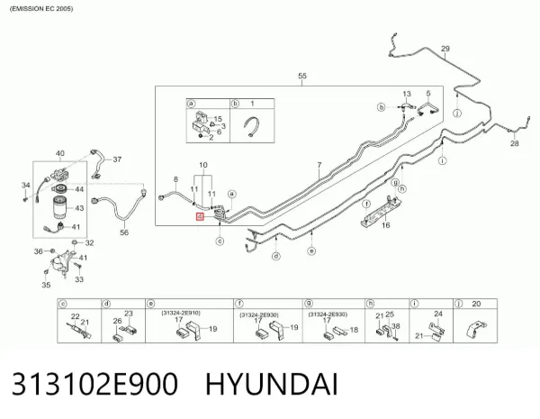  313102E900 Hyundai/Kia