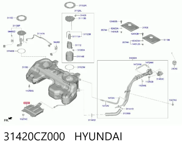 Абсорбер парів 31420CZ000 Hyundai/Kia