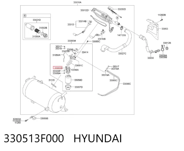 Насос паливний електричний Hyundai Sonata V