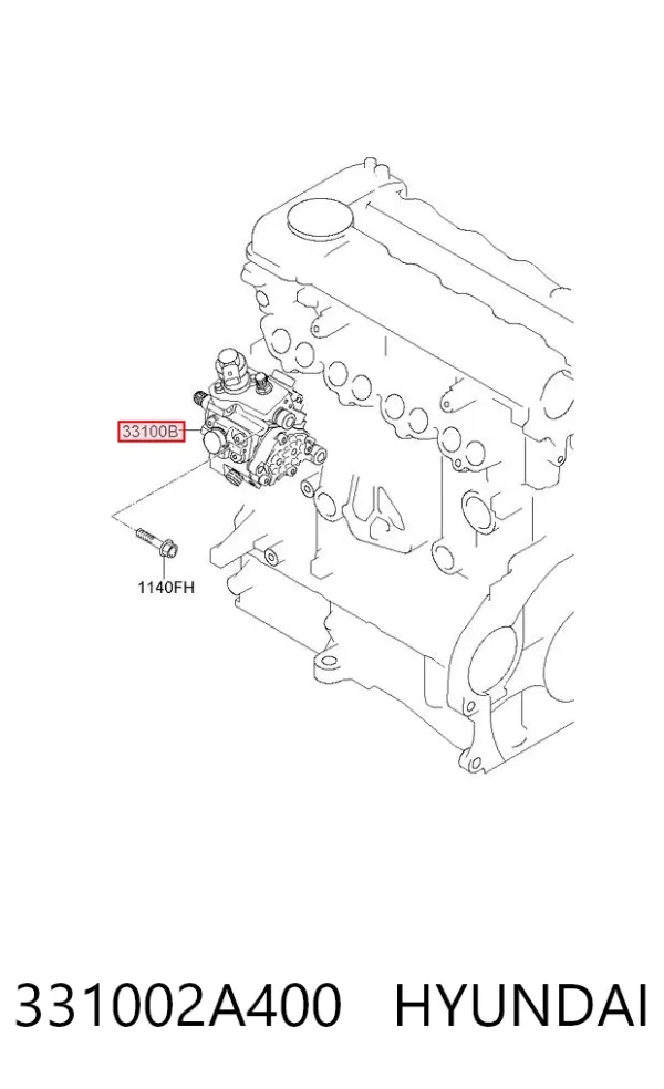 Паливний насос високого тиску 331002A400 Hyundai/Kia