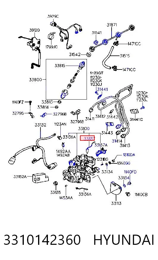 Паливний насос високого тиску 3310142360 Hyundai/Kia
