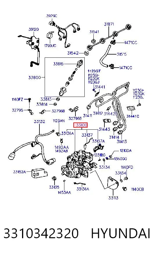Паливний насос високого тиску 3310342320 Hyundai/Kia