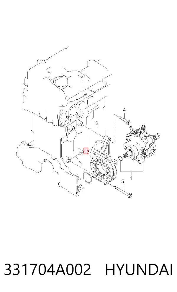 Сальник ПНВТ 331704A002 Hyundai/Kia
