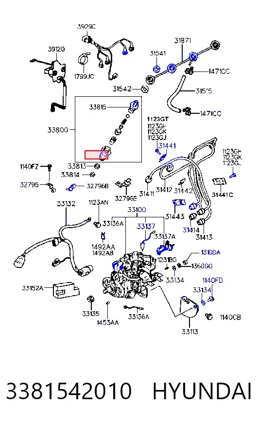 Розпилювач дизельної форсунки 3381542010 Hyundai/Kia
