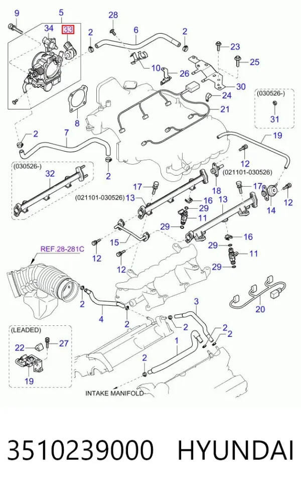 Потенціометр Hyundai Terracan HP