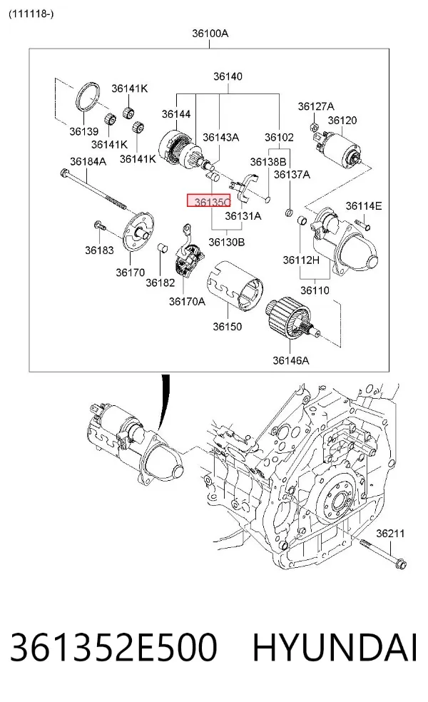  361352E500 Hyundai/Kia