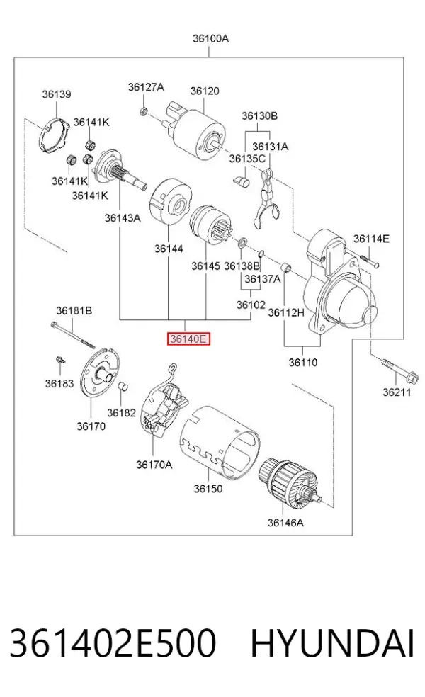  361402E500 Hyundai/Kia