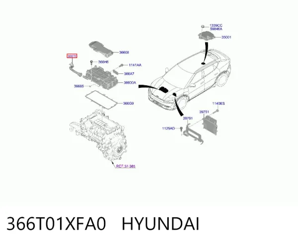  366T01XFA0 Hyundai/Kia