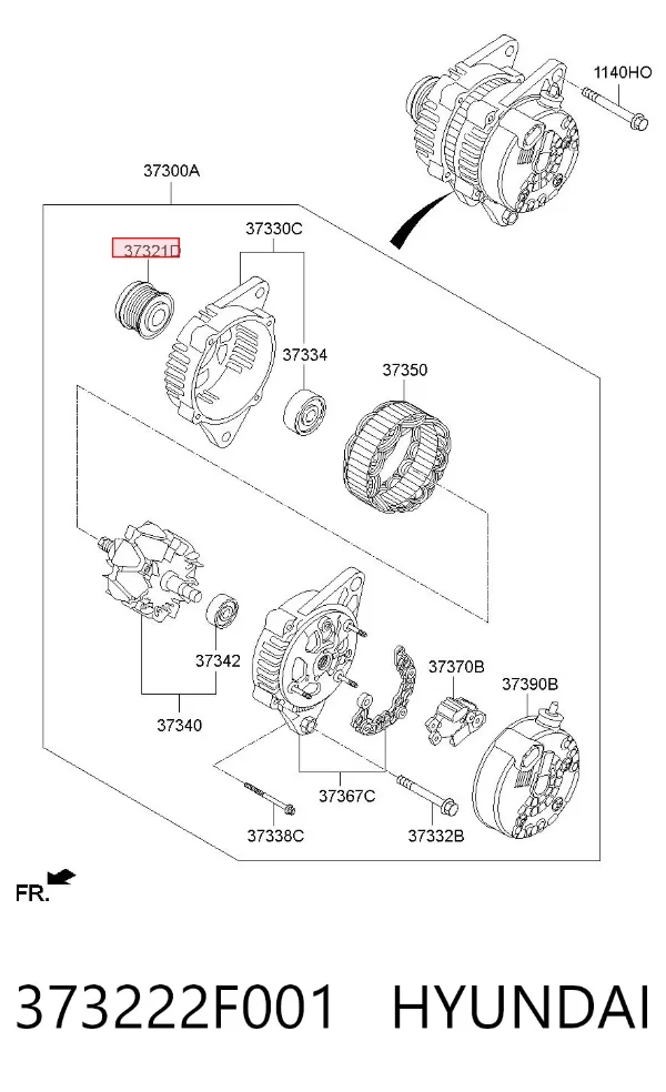 Шків генератора Hyundai I40 I