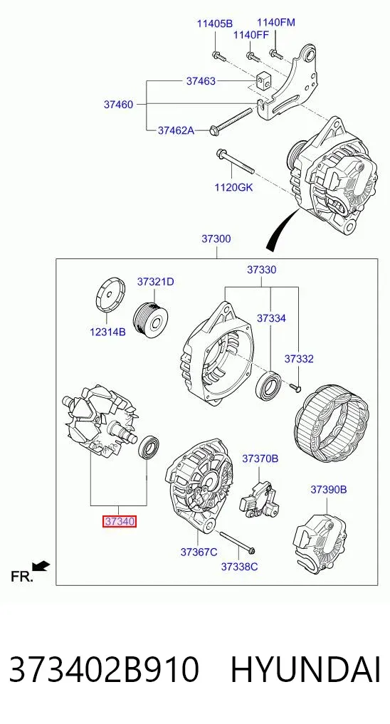  373402B910 Hyundai/Kia