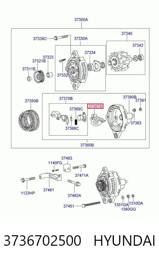 Діодний міст 3736702500 Chrysler