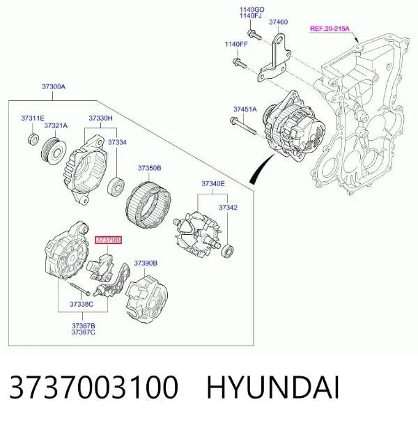 Реле генератора ARE3105 AS/Auto Storm