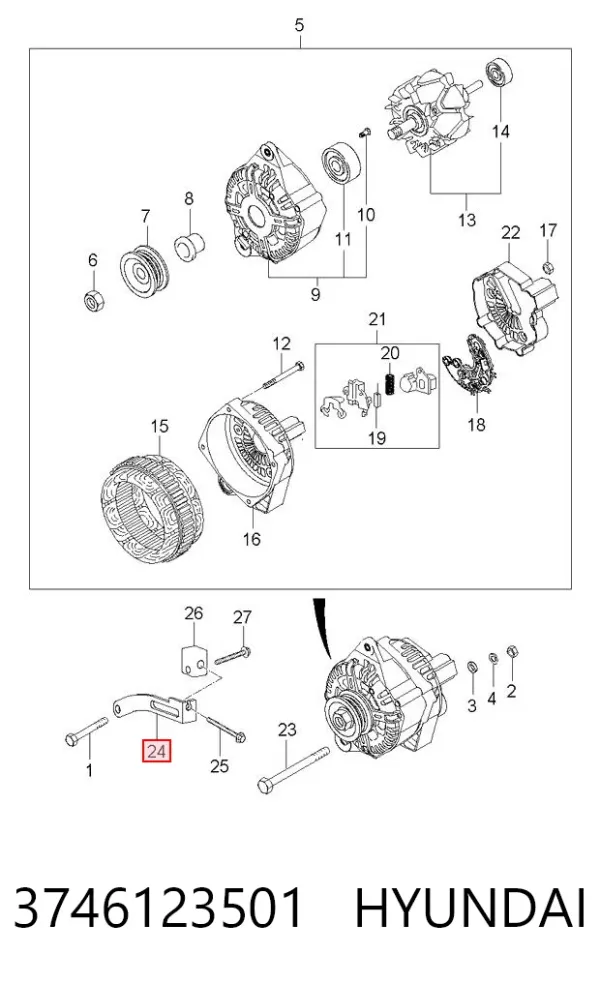  3746123501 Hyundai/Kia